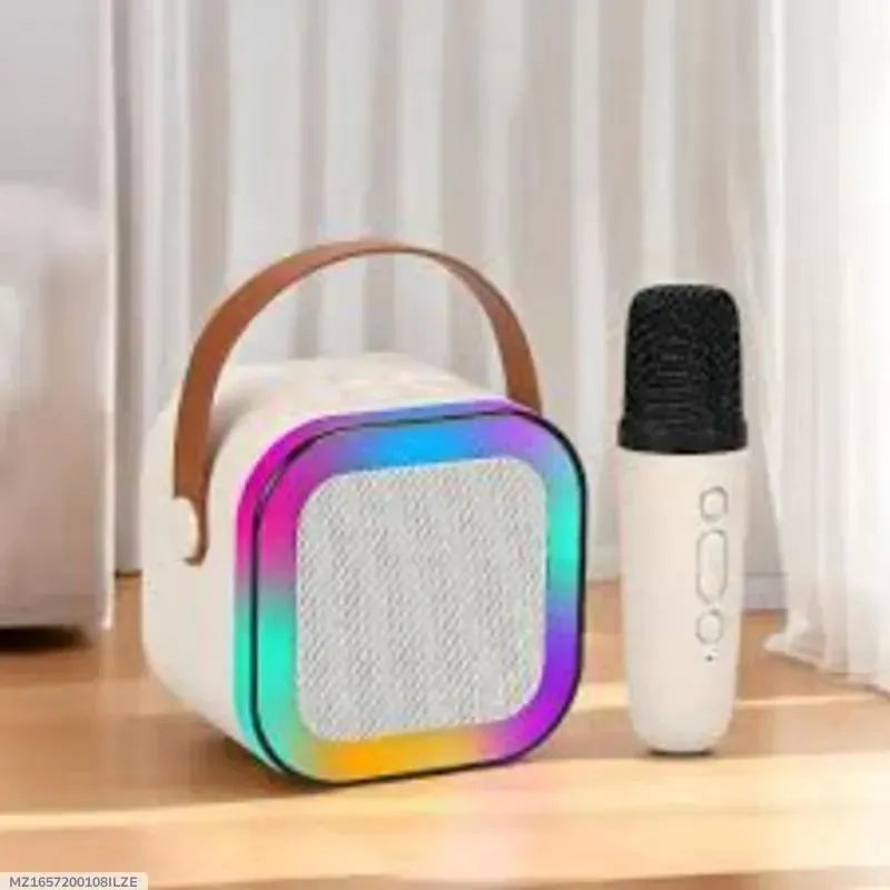 LED Wireless Speaker with Multicolor Lighting & Carry Handle – Portable Bluetooth Speaker with Dynamic RGB Lights