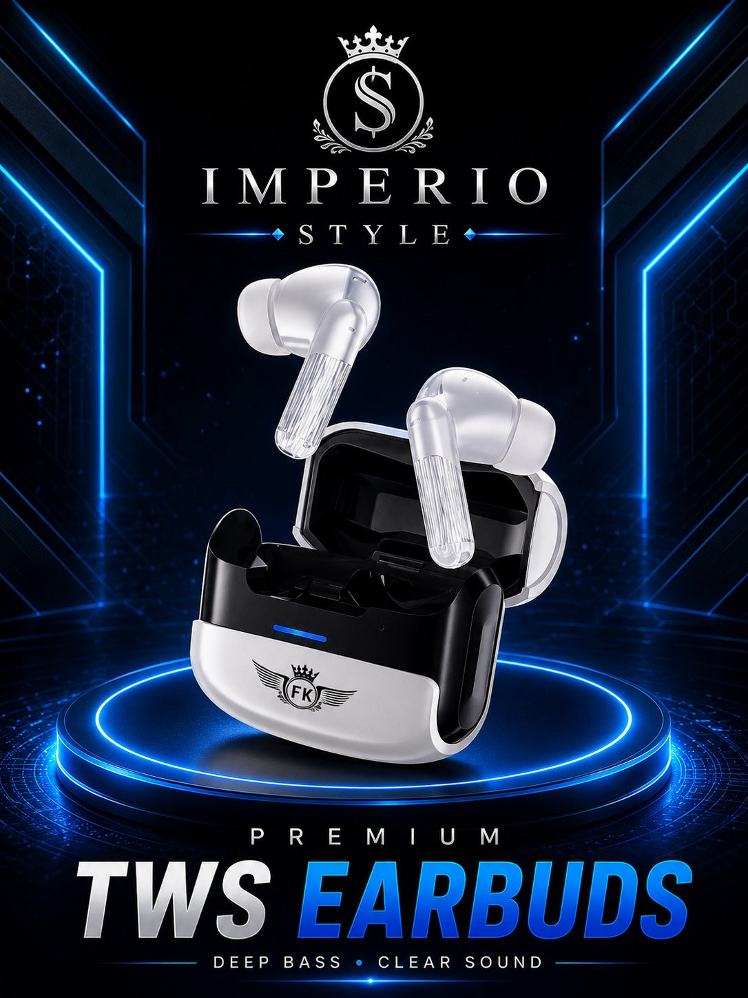 TWS Wireless Earbuds u39 Bluetooth 5.3 – HD Sound & Long Battery Life