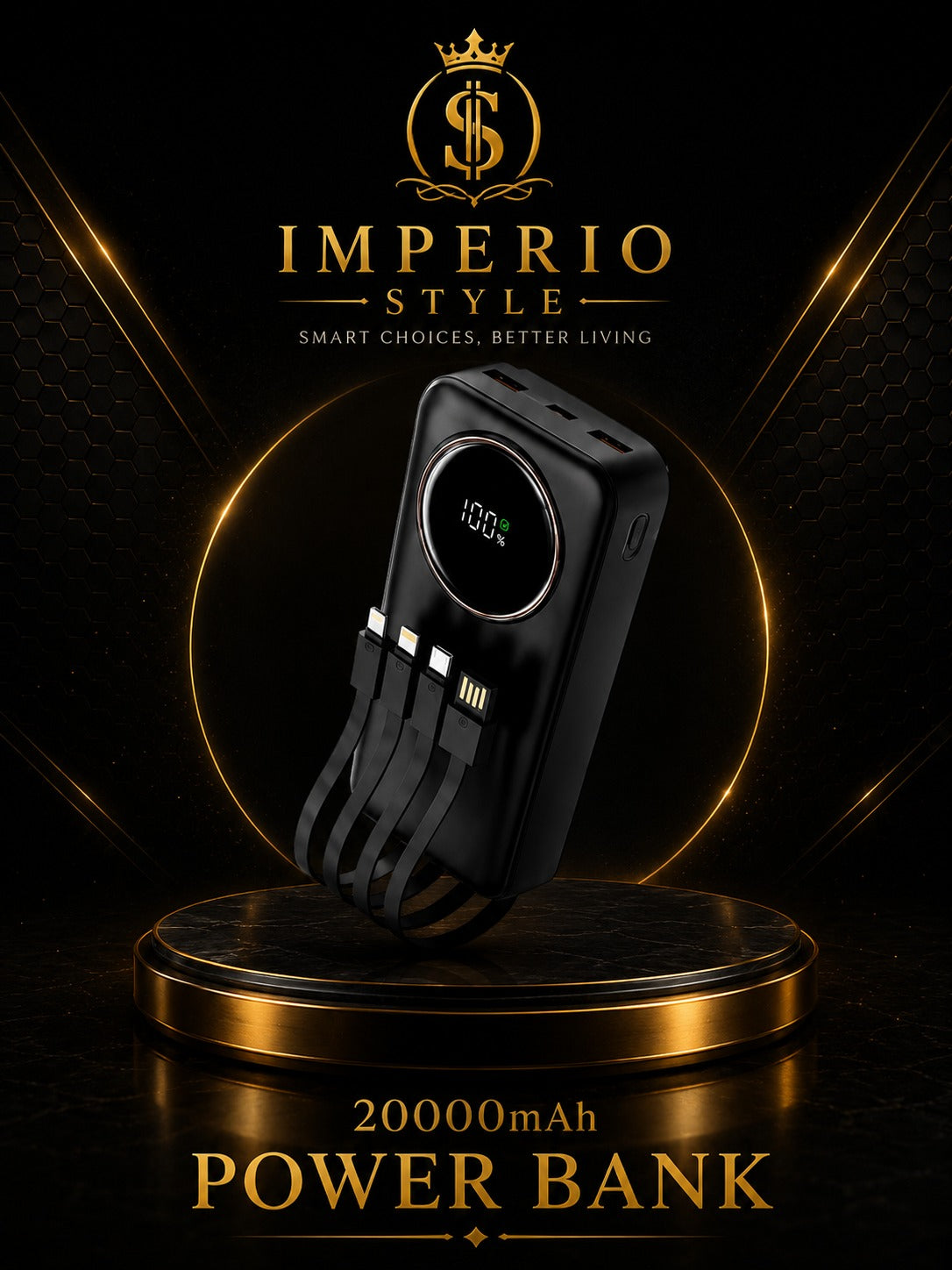 Fast Charging Power Bank 20000mAh – Portable High-Capacity Power Bank