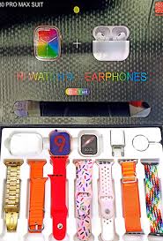 11-in-1 Smart Set – Watch 9 + Wireless Earbuds Combo Pack