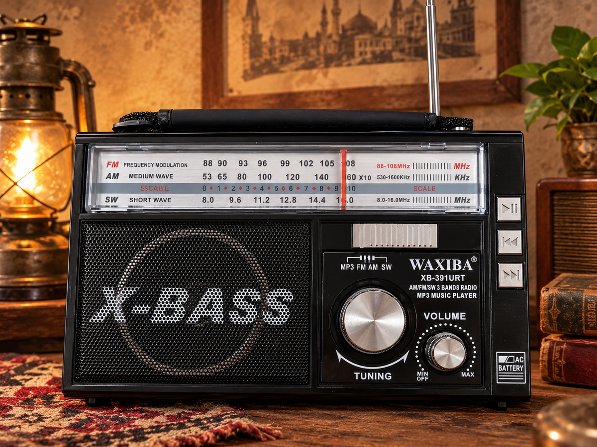WAXIBA XB-391URT X-BASS Vintage 3-Band Radio MP3 Music Player