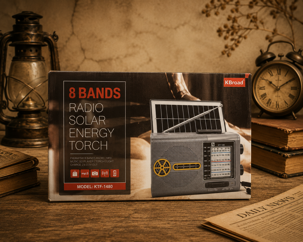 KBroad KTF-1480 8-Band Solar Energy torch Radio