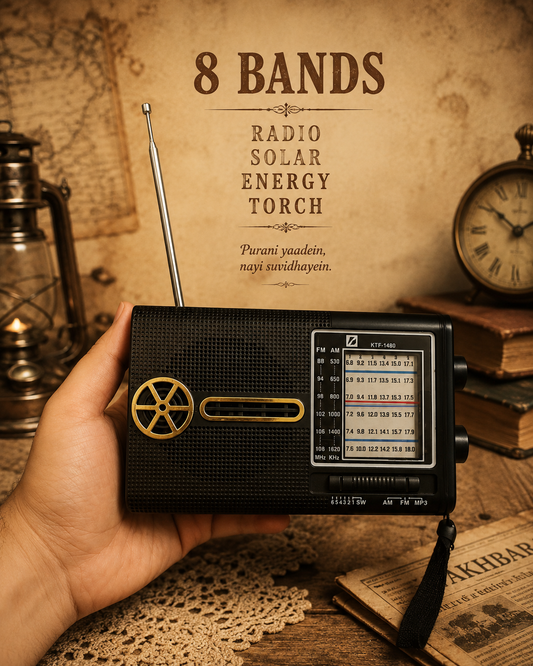 KBroad KTF-1480 8-Band Solar Energy torch Radio