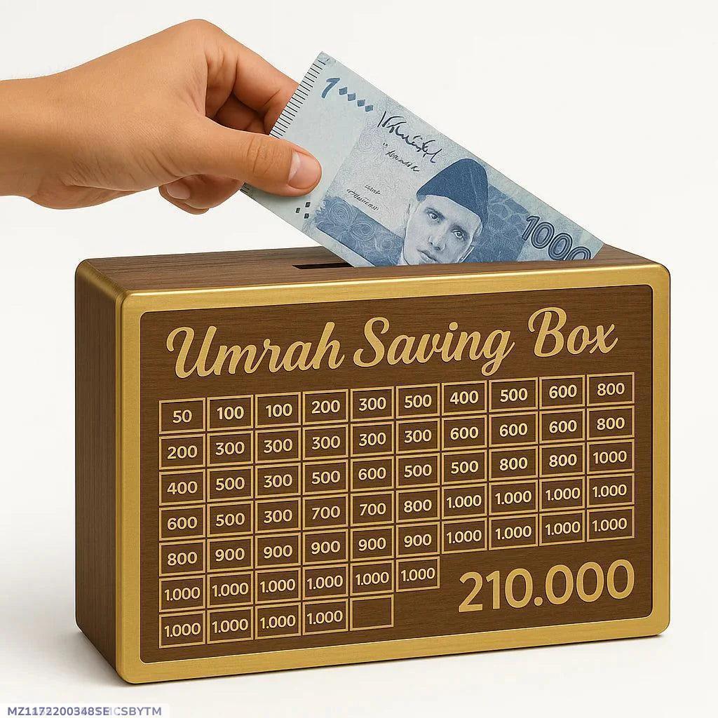 Umrah Saving Box – Islamic Travel Savings Piggy Bank for Hajj & Umrah Goals