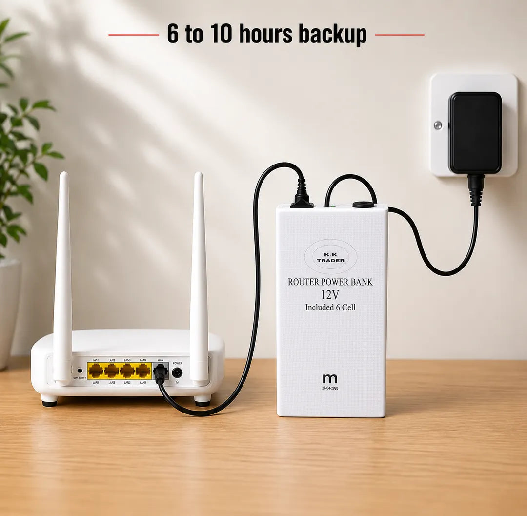 Mi Router Power Bank 12V – UPS Backup Power Supply for WiFi Router & Modem