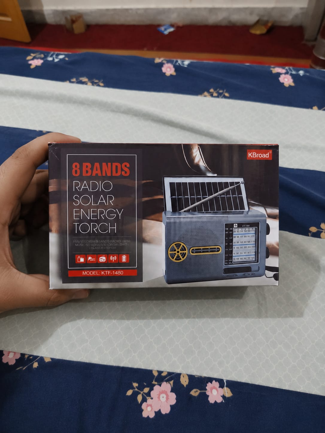 KBroad KTF-1480 8-Band Solar Energy torch Radio