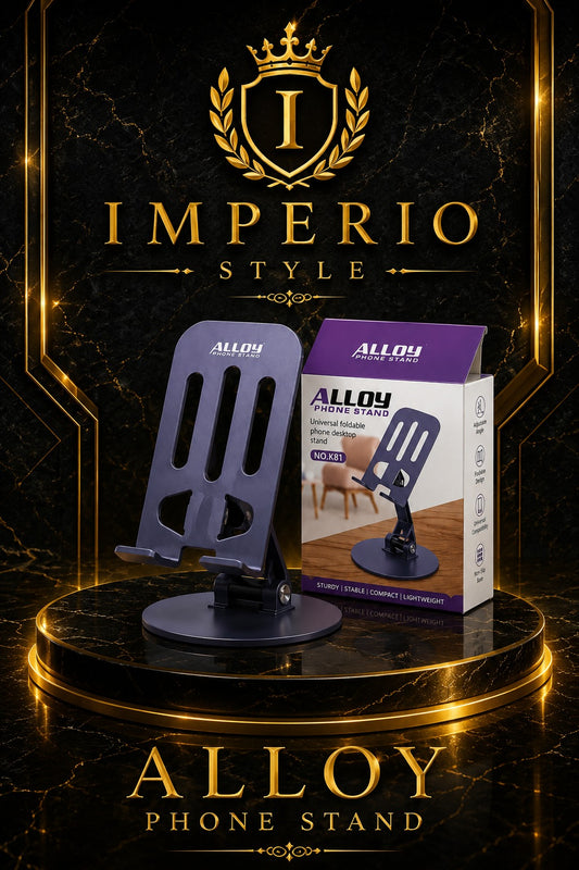 📱 Premium Metal Adjustable Mobile Phone Stand – Foldable Desktop Holder
