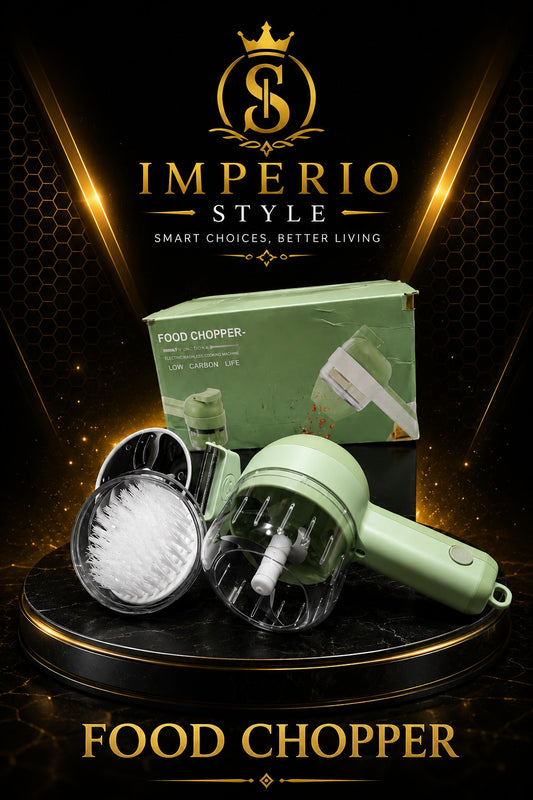 Electric Food Chopper – Powerful One-Touch Mini Food Processor for Vegetables, Fruits & More