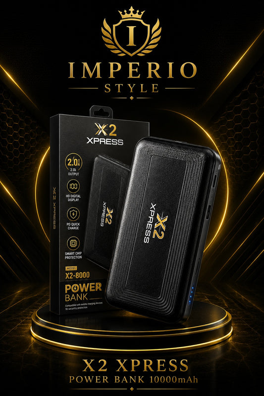X2-800 Power Bank – High-Capacity Fast Charging Portable Power Backup 10000mah