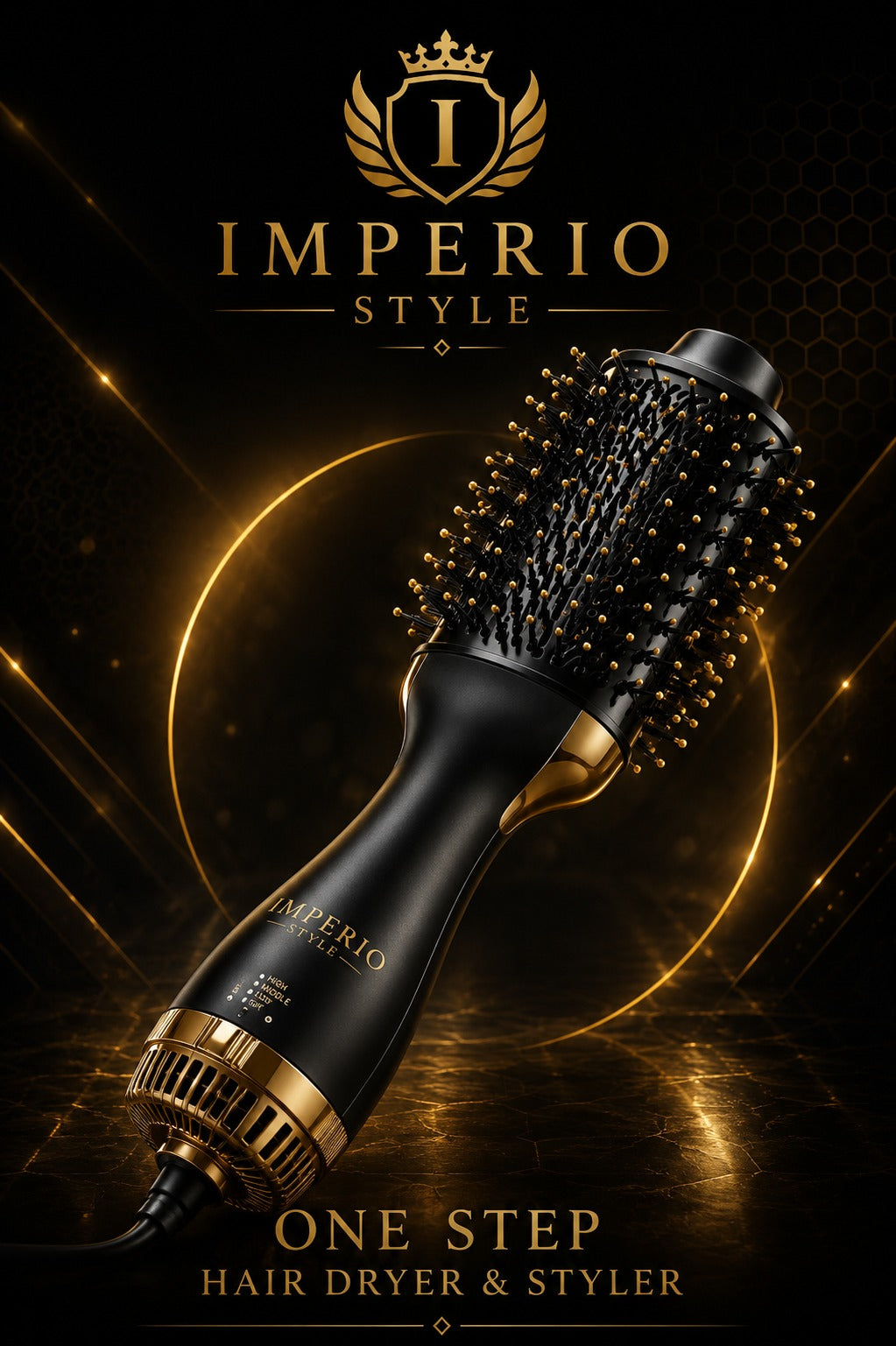 One Step Hair Dryer Styler – 2-in-1 Hot Air Brush for Drying, Straightening & Volumizing