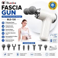 Blueidea BLD-130 Fascia Gun | 9-in-1 Massage Gun 🔥