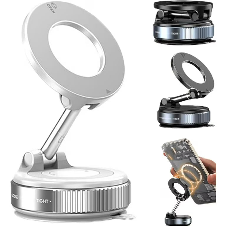 Vacuum Suction Magnetic Bracket – Strong Hold, Easy Mount, Multi-Surface Phone & Device Holder