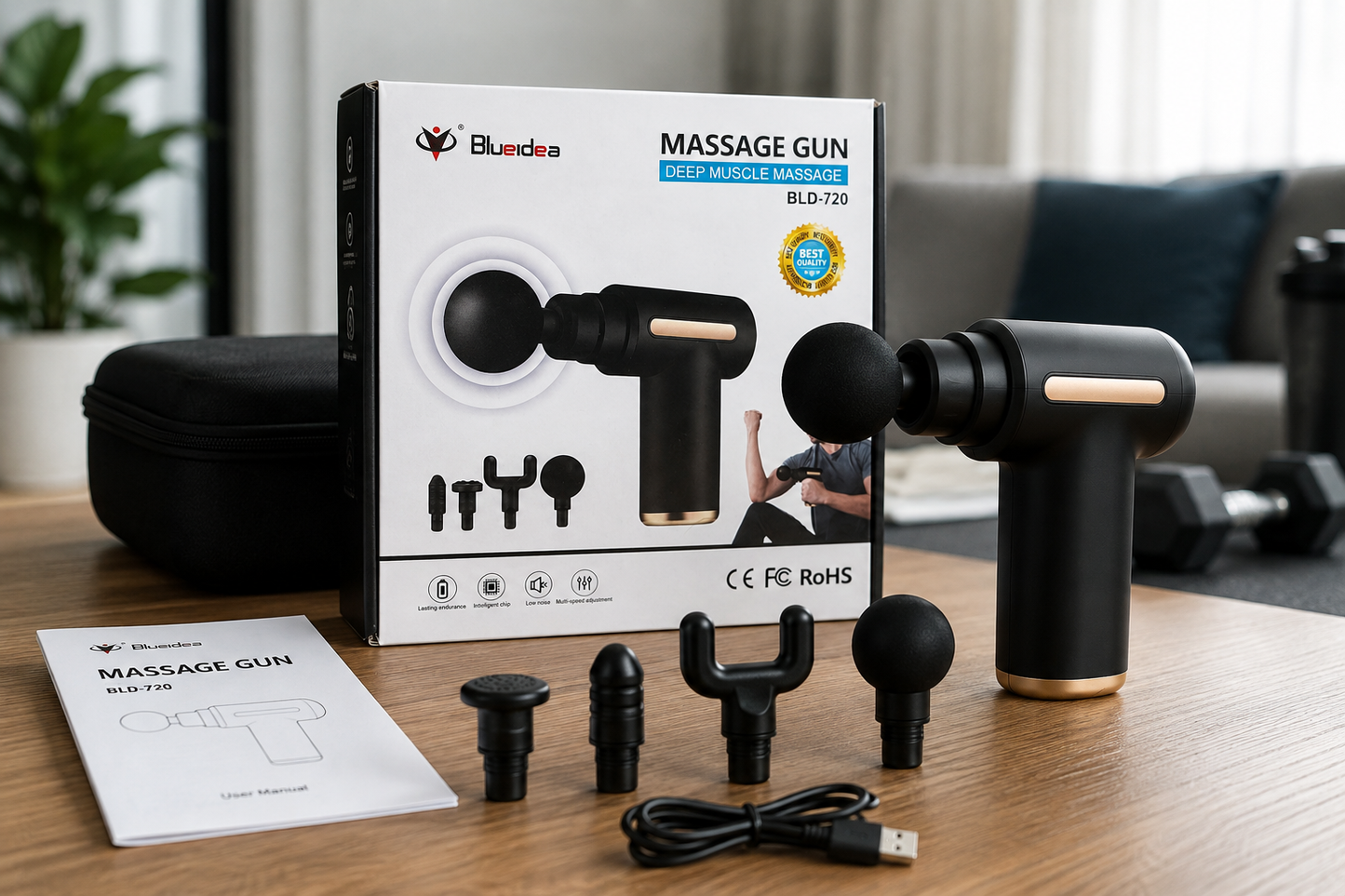 Blueidea BLD-720 Massage Gun | Deep Muscle Massage Gun 🔥