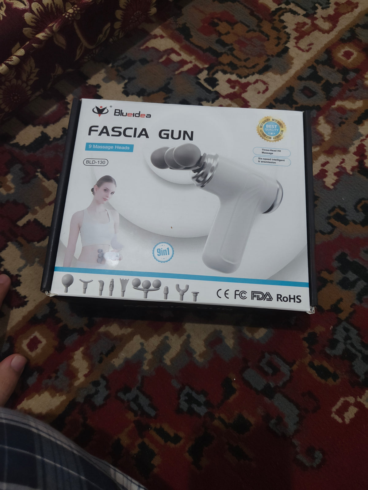 Blueidea BLD-130 Fascia Gun | 9-in-1 Massage Gun 🔥