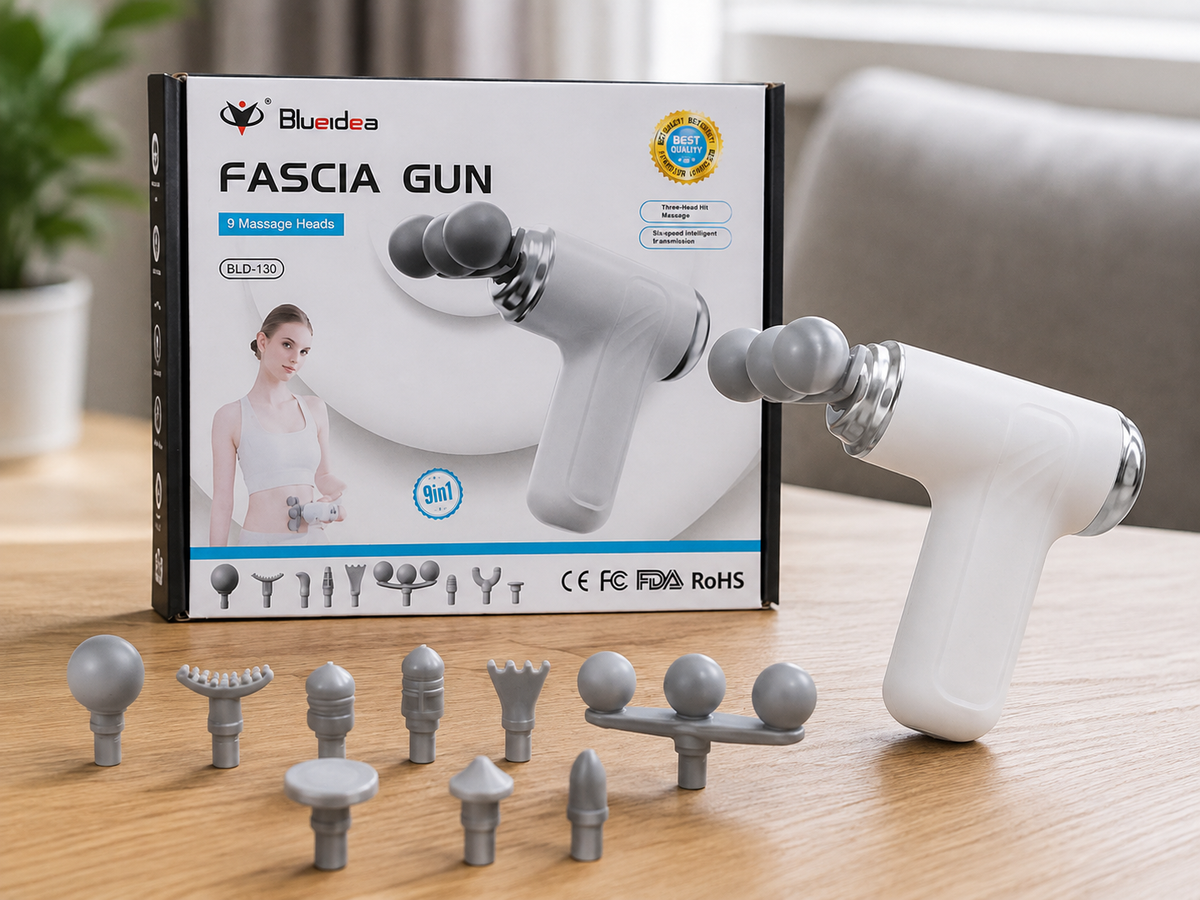 Blueidea BLD-130 Fascia Gun | 9-in-1 Massage Gun 🔥