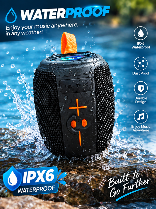 XKT V36 Mini IPX6 Waterproof Bluetooth Speaker – Powerful Bass Sound