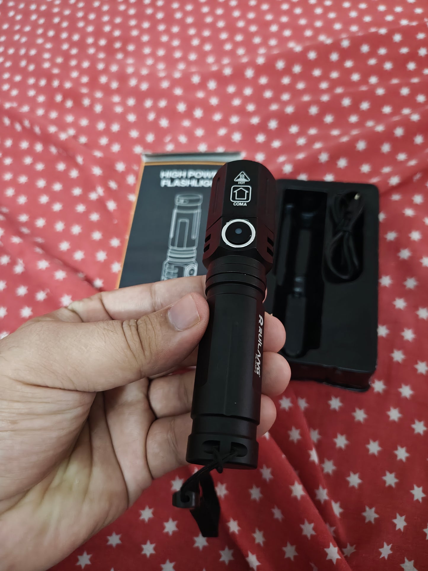 Rechargeable High Power LED Flashlight – Compact, Powerful & Portable Torch