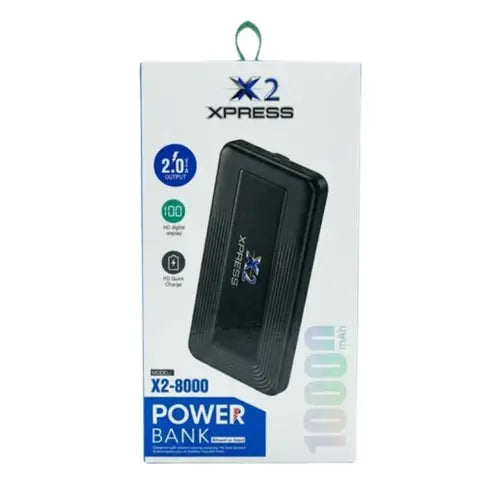X2-800 Power Bank – High-Capacity Fast Charging Portable Power Backup 10000mah